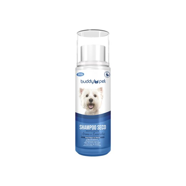 Shampoo Seco Repelente para Perros 100grs