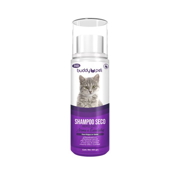 Shampoo Seco Repelente para Gato 100grs