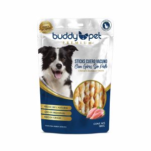 Sticks Cuero de Vacuno con Giros de Pollo 100g