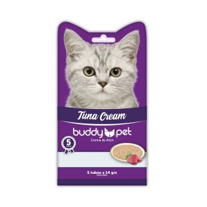 Buddy Cream Sabor Atún Para Gatos 5 un