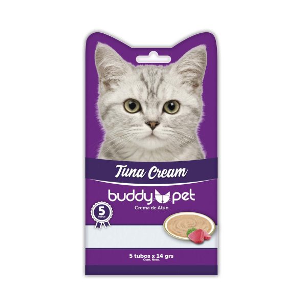 Buddy Cream Sabor Atún Para Gatos 5 un