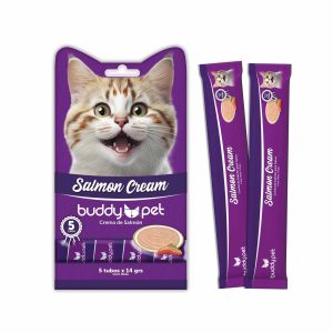 Buddy Cream Sabor Salmón Para Gatos 5 un