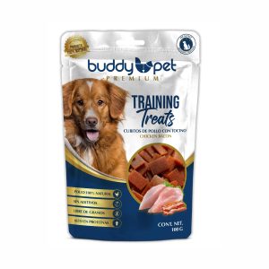 Training Treats Cubitos Pollo Tocino 100g